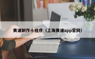 山东黄浦制作小程序（上海黄浦app官网）